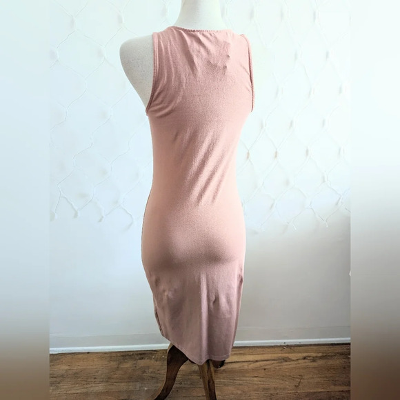 Tank Dress / Dusky Pink / Button Down / Size Medium - Picture 2 of 4